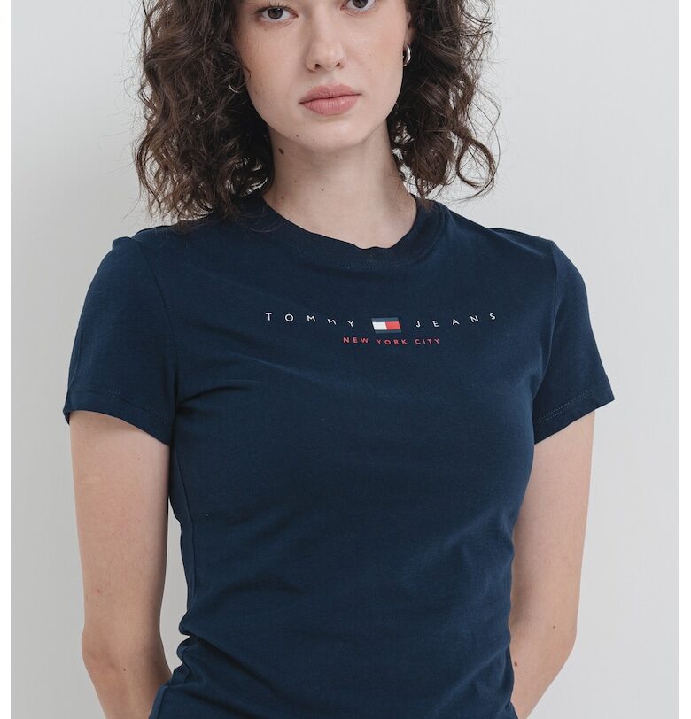 Слим памучна тениска Tommy Jeans