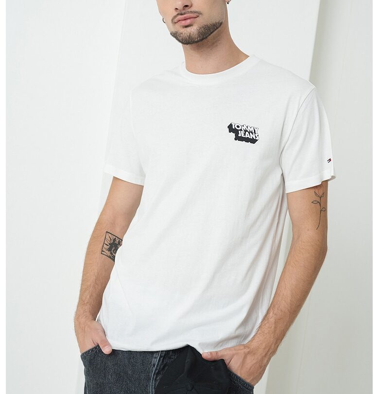 Слим памучна тениска Tommy Jeans