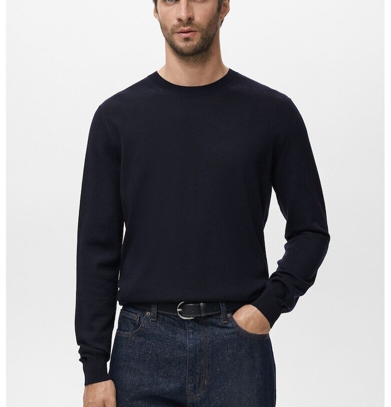 Слим пуловер от вълна Mango