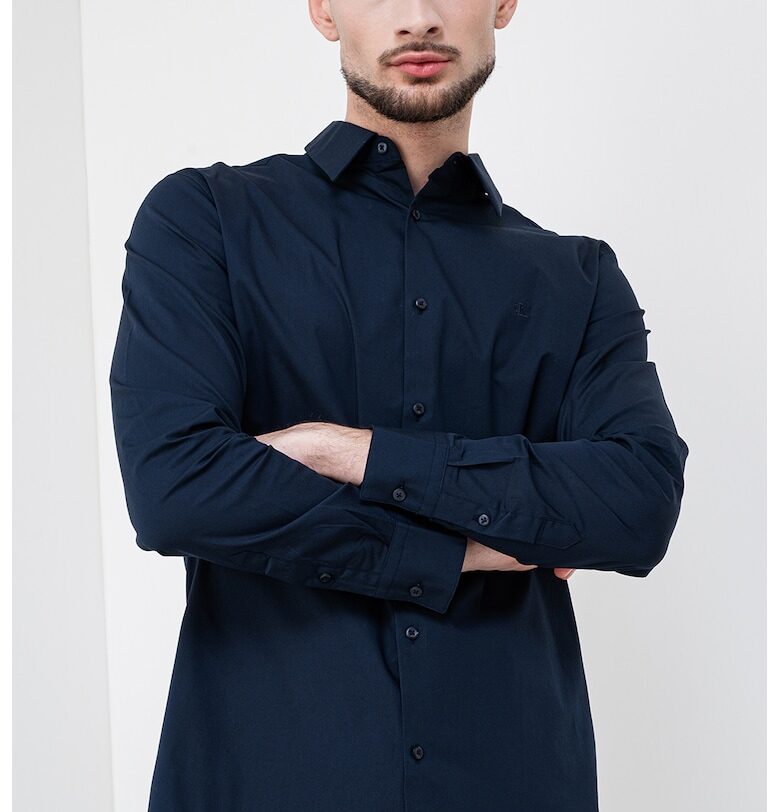 Слим риза - Тъмносин - CALVIN KLEIN