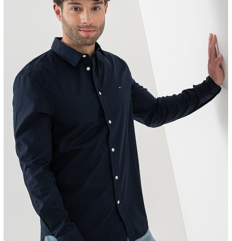 Слим риза от поплин Flex Tommy Hilfiger