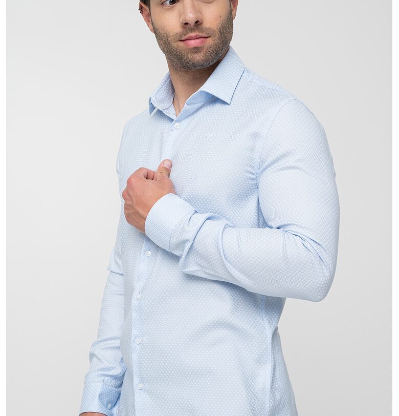 Слим риза с дълги ръкави CALVIN KLEIN