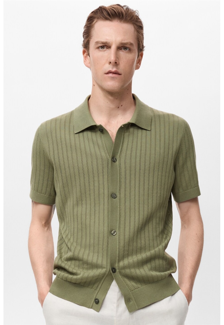 Слим риза с яка Mango