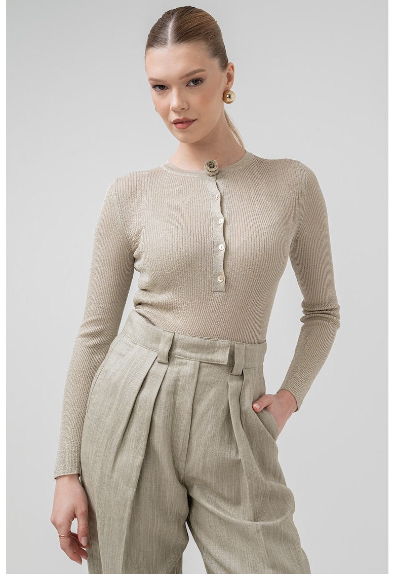 Слим рипсен пуловер Lazise с копчета Marella