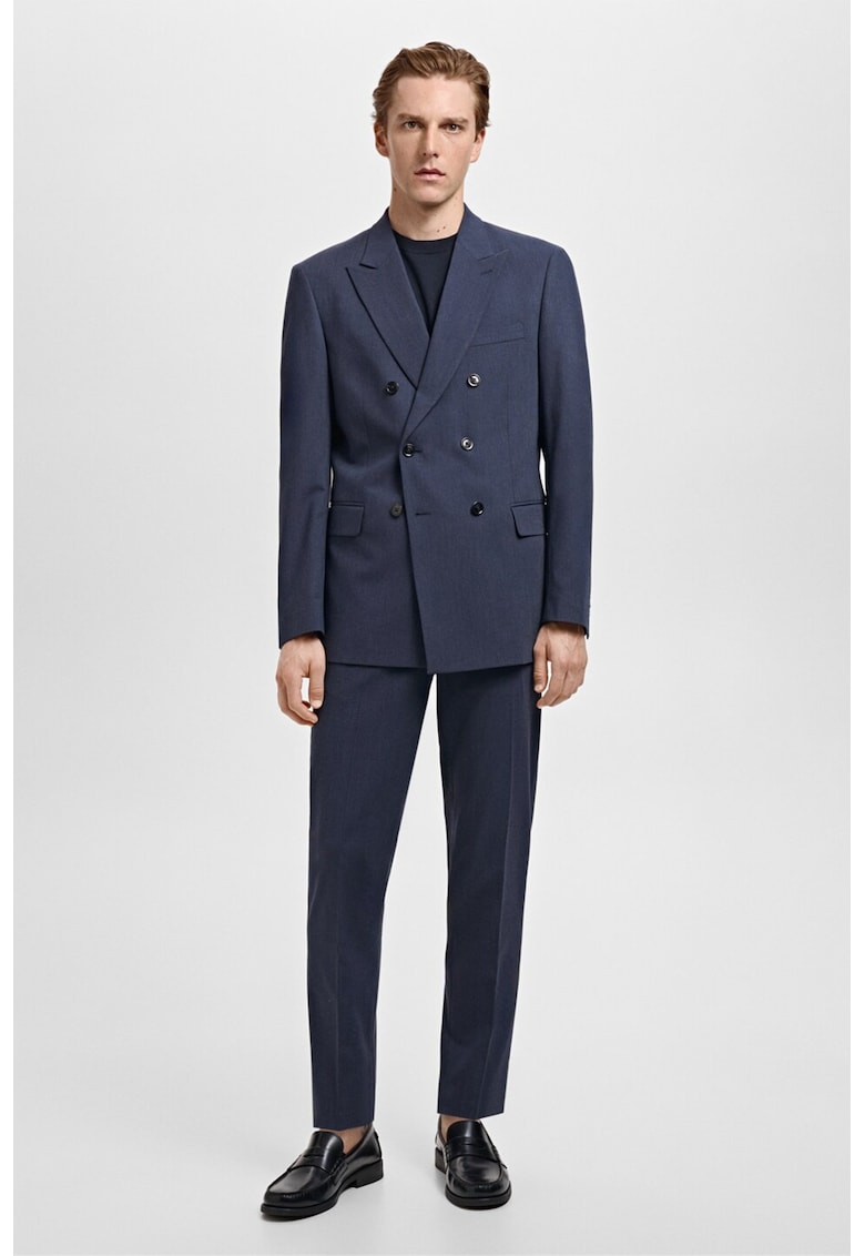 Слим сако с двуредно закопчаване Mango