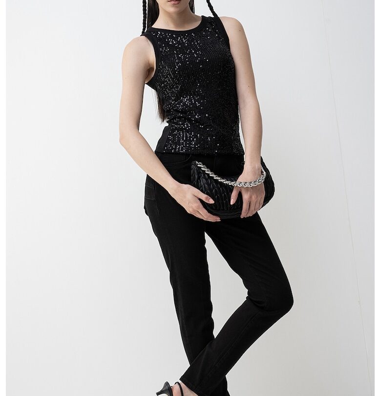 Слим танк топ с пайети GUESS