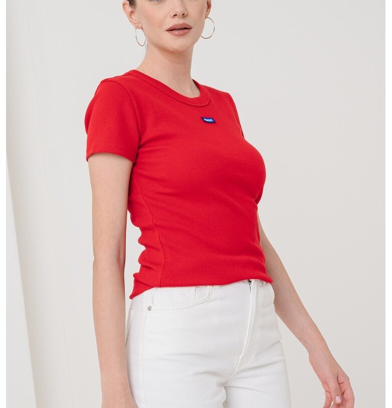 Слим тениска Easy с лого HUGO