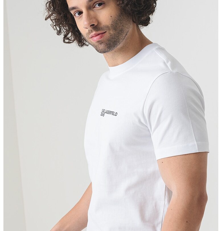 Слим тениска от органичен памук KARL LAGERFELD JEANS