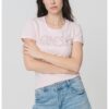 Слим тениска с бродирано лого GUESS