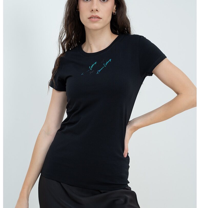 Слим тениска с лого ARMANI EXCHANGE