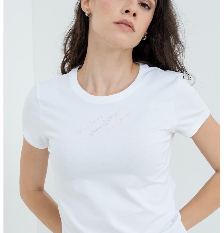 Слим тениска с лого ARMANI EXCHANGE