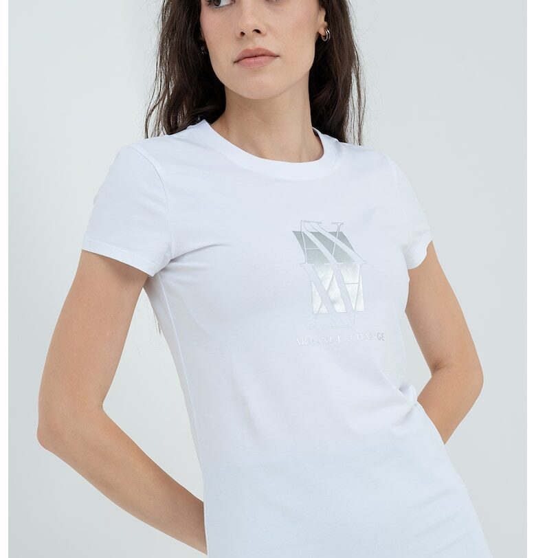 Слим тениска с лого ARMANI EXCHANGE