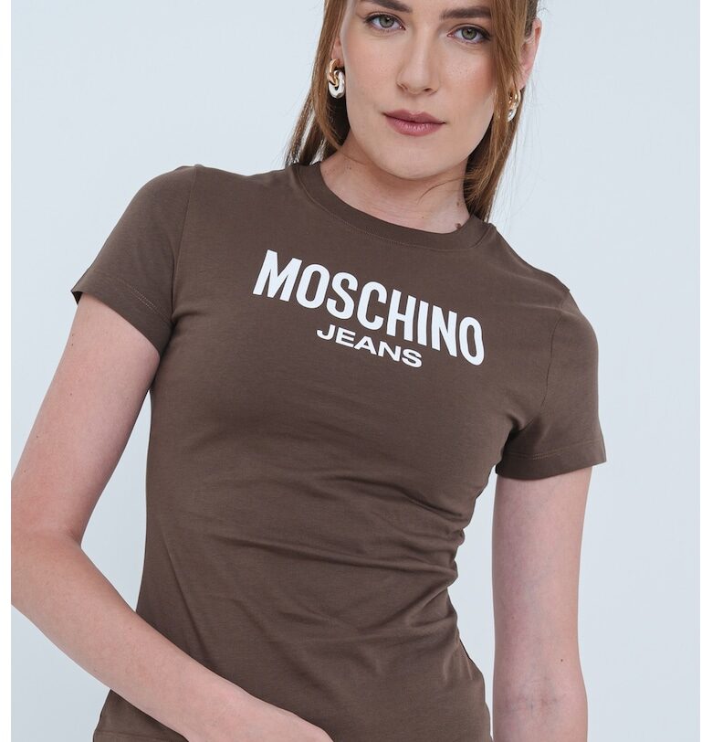 Слим тениска с лого Moschino Jeans