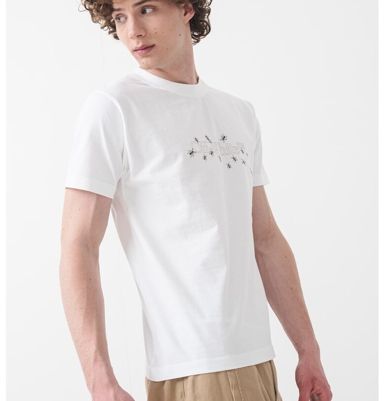 Слим тениска с лого OFF-WHITE