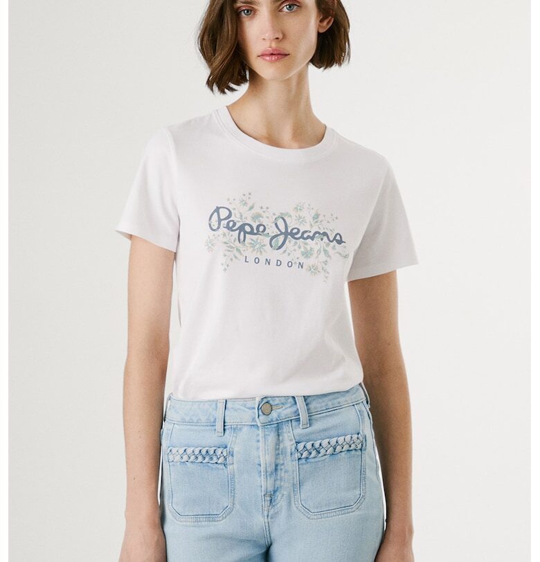 Слим тениска с лого Pepe Jeans London