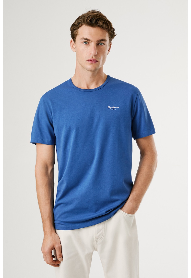 Слим тениска с лого Pepe Jeans London