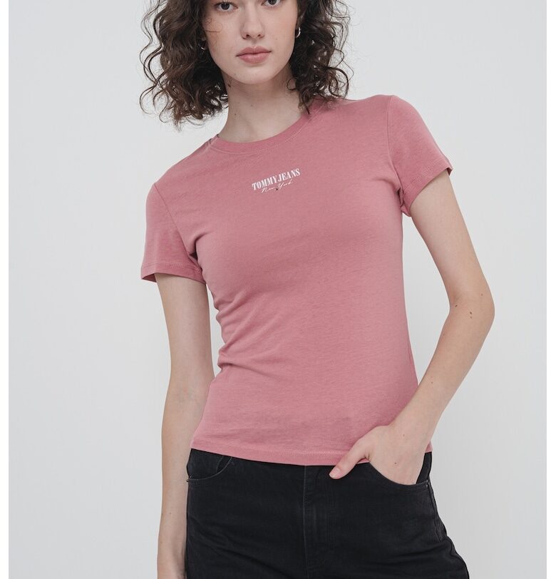 Слим тениска с лого Tommy Jeans