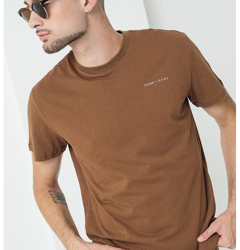Слим тениска с лого Tommy Jeans