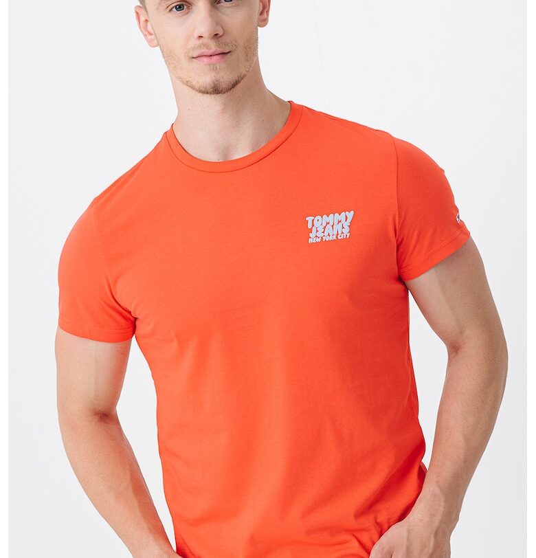 Слим тениска с лого Tommy Jeans