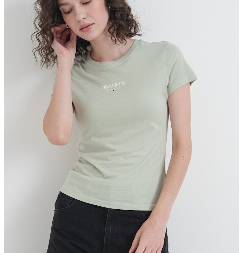 Слим тениска с лого Tommy Jeans