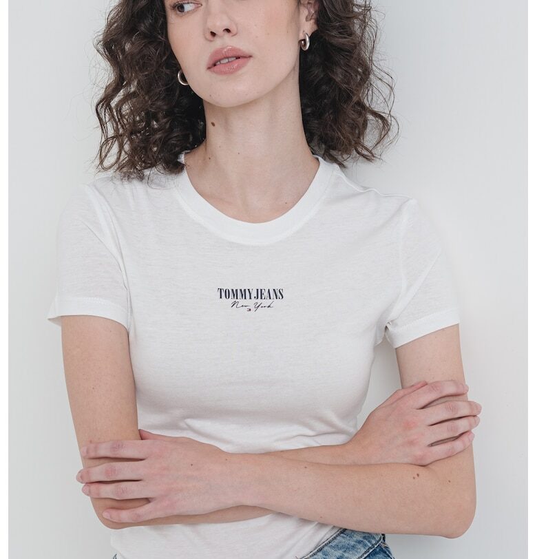 Слим тениска с лого Tommy Jeans