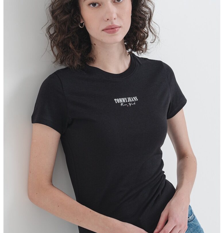 Слим тениска с лого Tommy Jeans