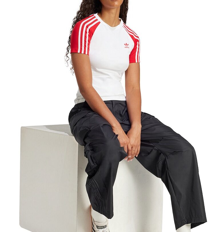 Слим тениска с лого adidas Originals