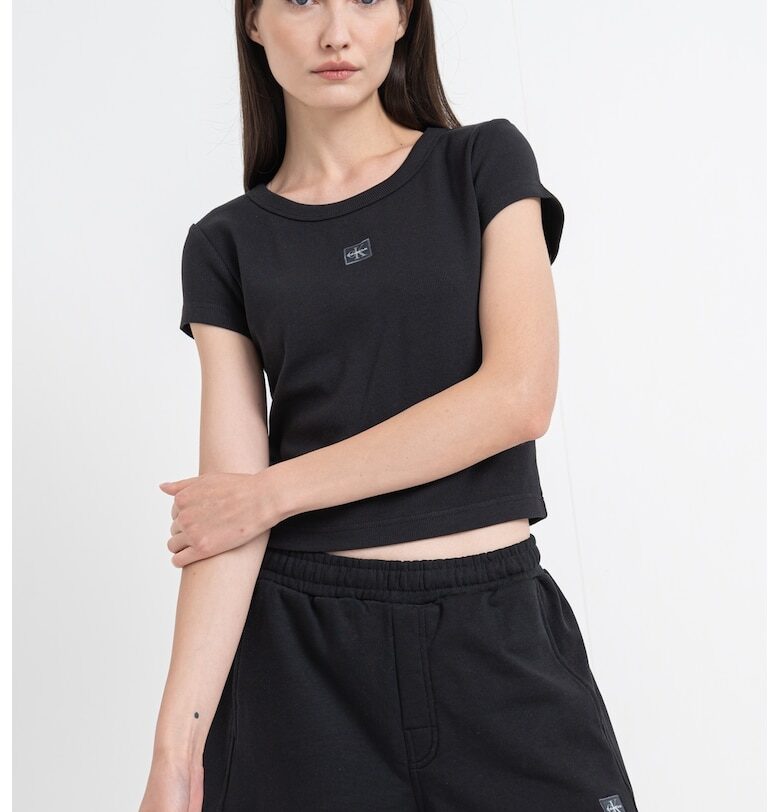 Слим тениска с малко лого CALVIN KLEIN JEANS