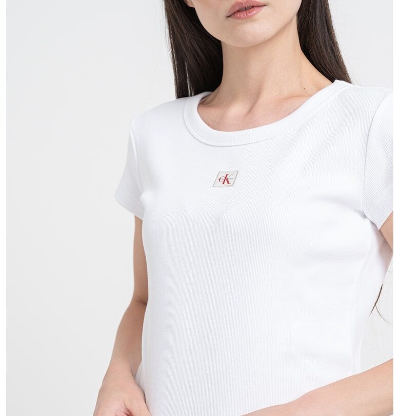 Слим тениска с малко лого CALVIN KLEIN JEANS