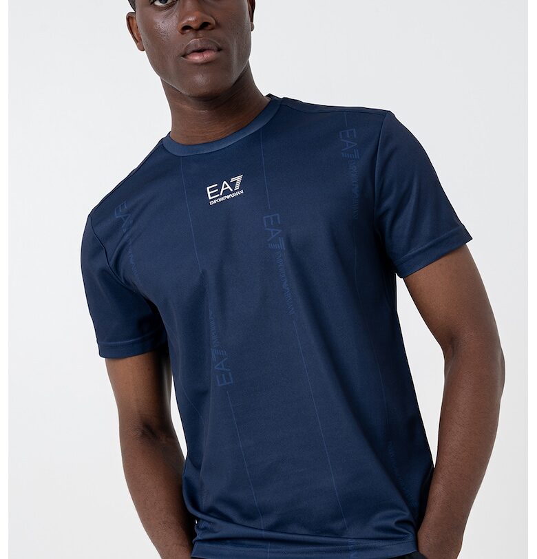 Слим тениска с овално деколте EA7