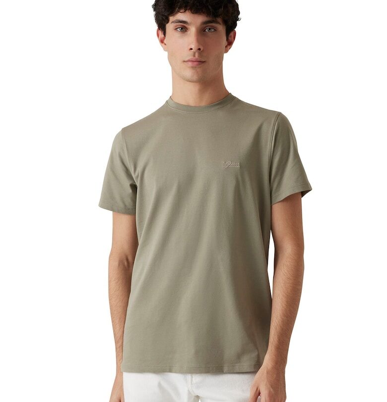 Слим тениска с овално деколте GUESS