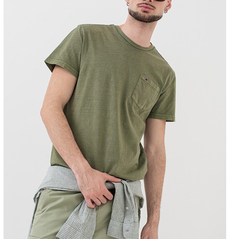 Слим тениска с овално деколте Tommy Jeans