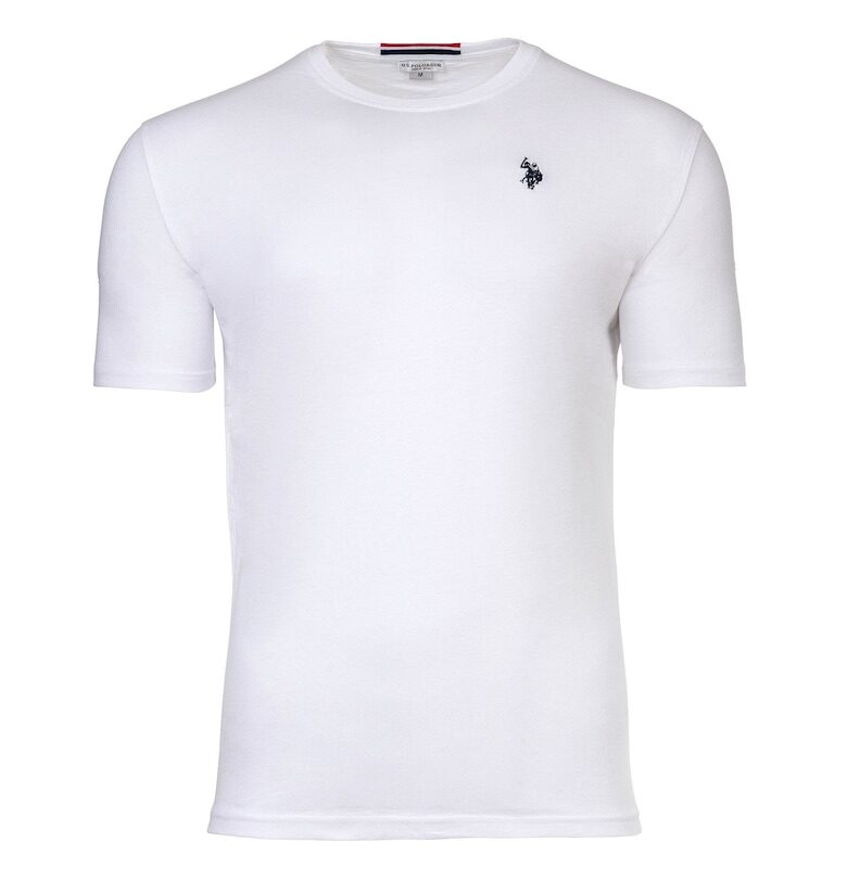 Слим тениска с овално деколте US Polo Assn
