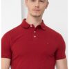 Слим тениска с органичен памук с яка Tommy Hilfiger