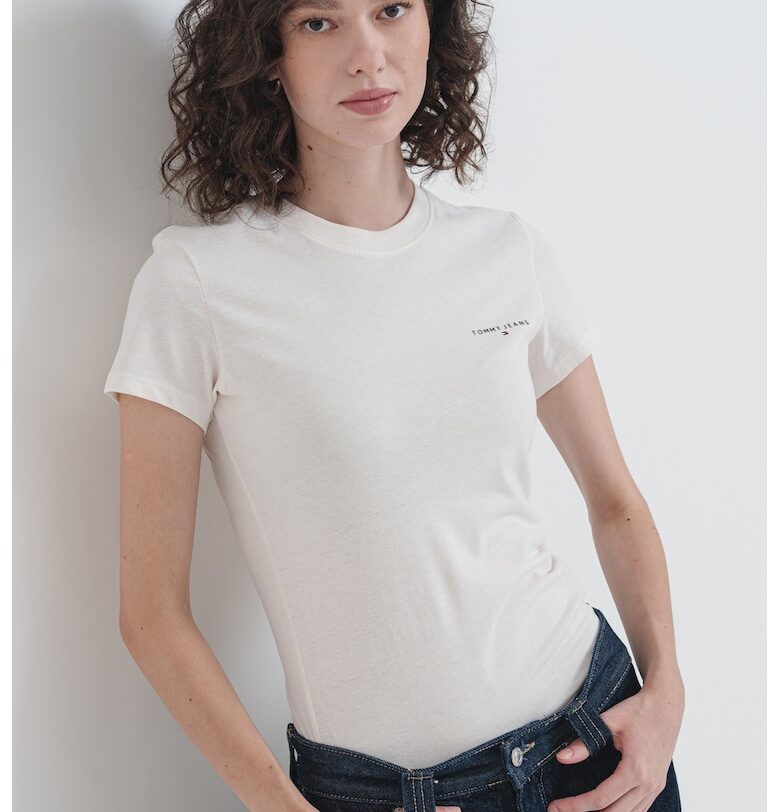 Слим тениска с памук Tommy Jeans