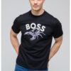 Слим тениска с принт BOSS