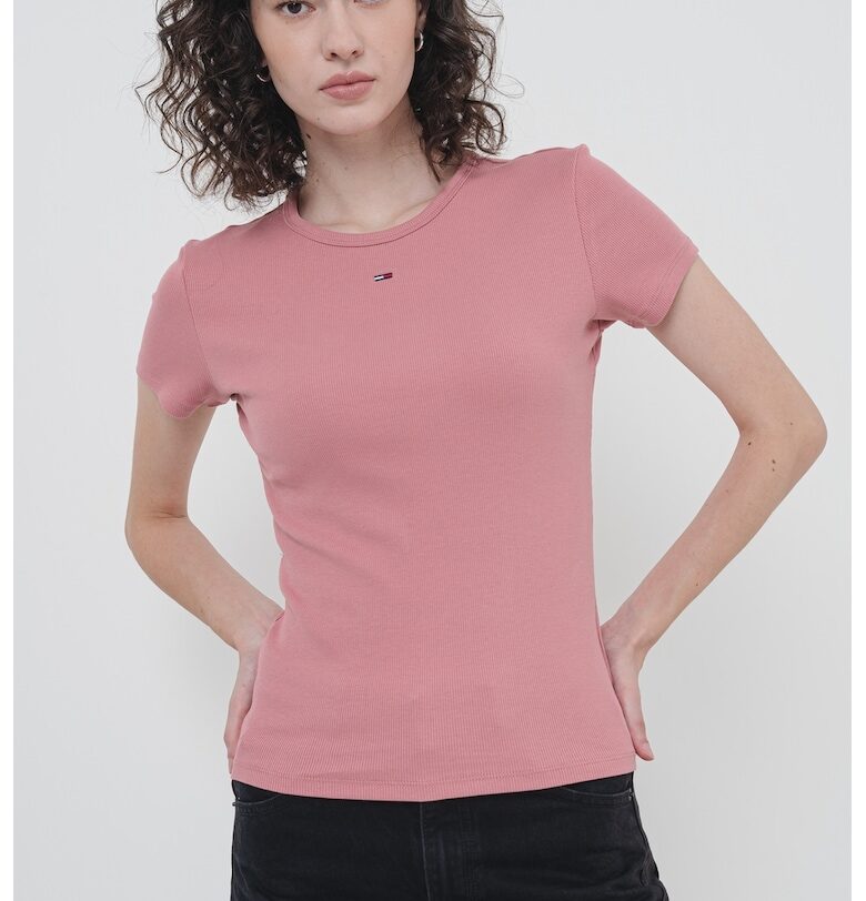 Слим тениска с рипс Tommy Jeans