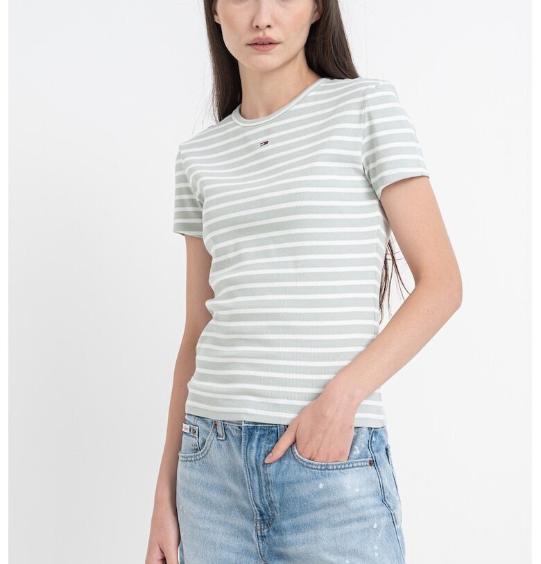 Слим тениска с рипс Tommy Jeans