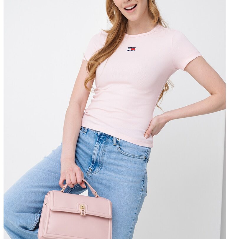 Слим тениска с рипс Tommy Jeans