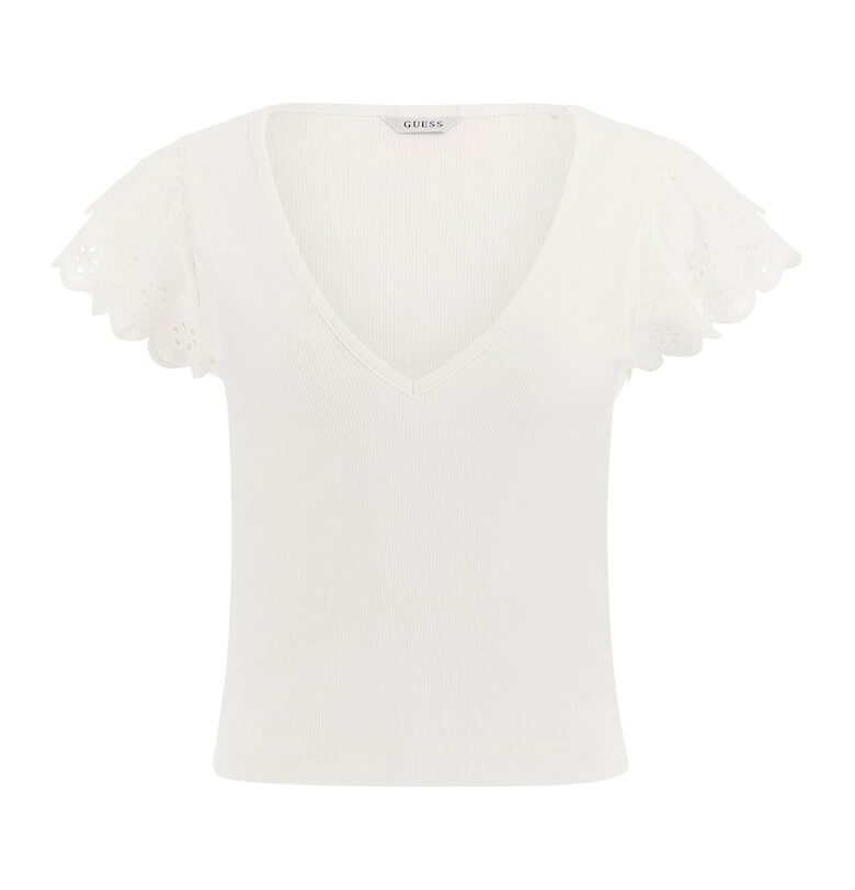Слим тениска с шпиц GUESS