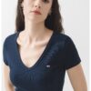 Слим тениска с шпиц Tommy Jeans