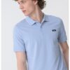 Слим тениска с яка CALVIN KLEIN