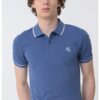 Слим тениска с яка CALVIN KLEIN JEANS