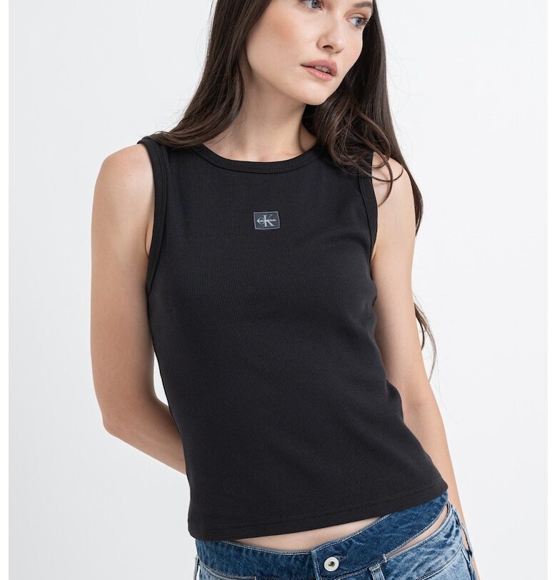 Слим топ с изрязан гръб CALVIN KLEIN JEANS