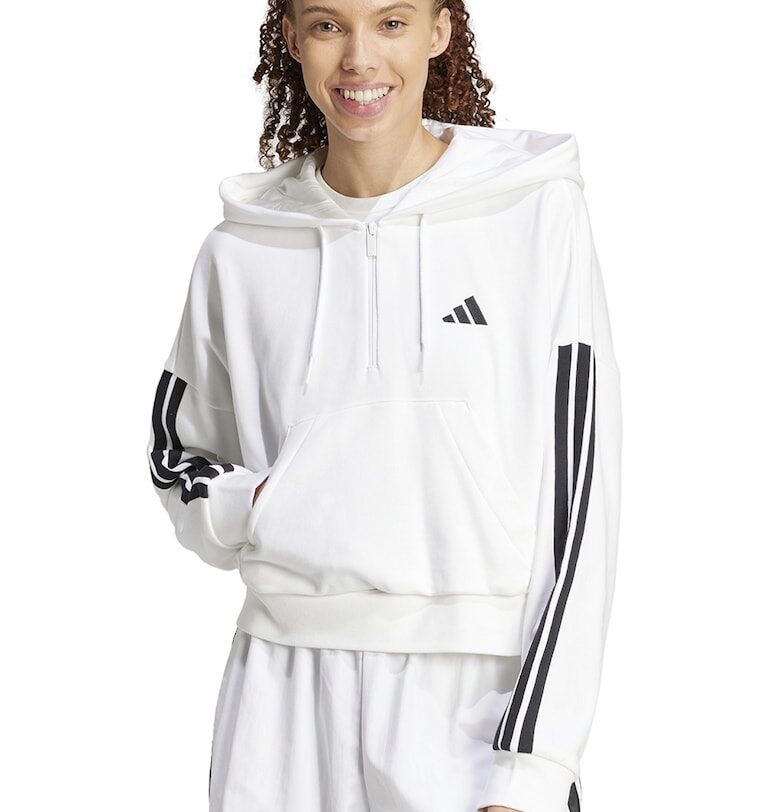 Слим худи с къс цип adidas Sportswear