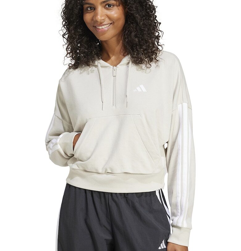 Слим худи с къс цип adidas Sportswear