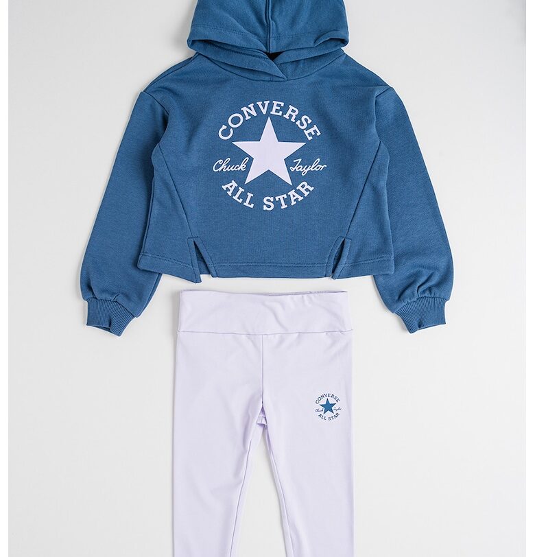 Спортен екип с качулка и лого Converse