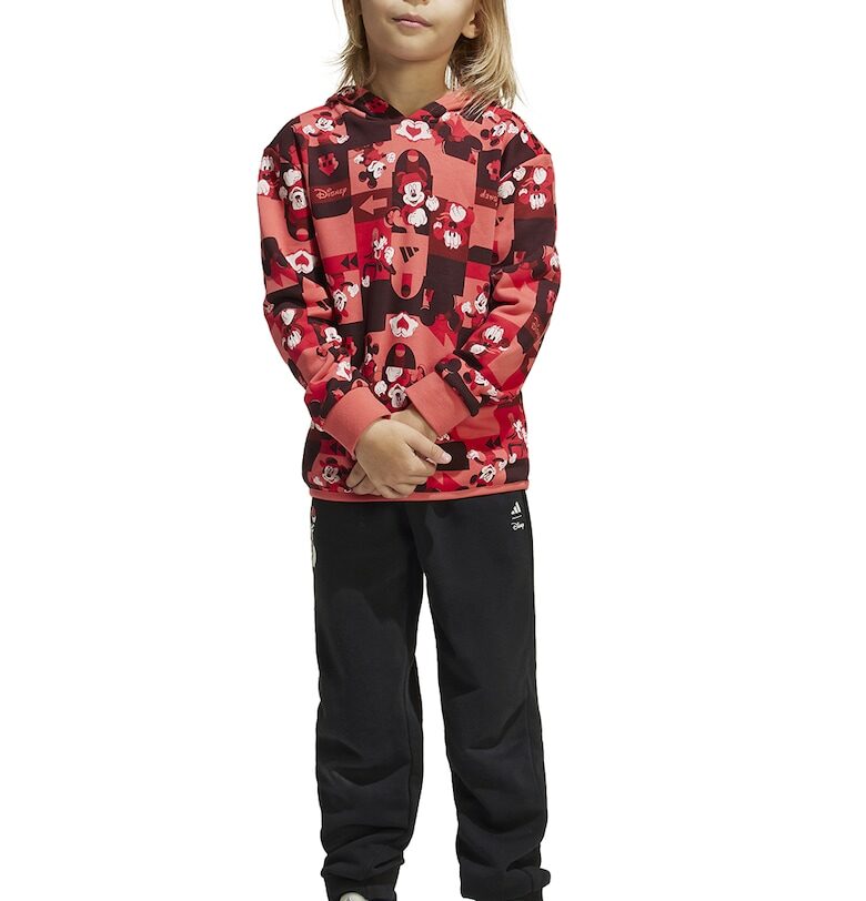 Спортен екип с качулка и принт adidas Sportswear