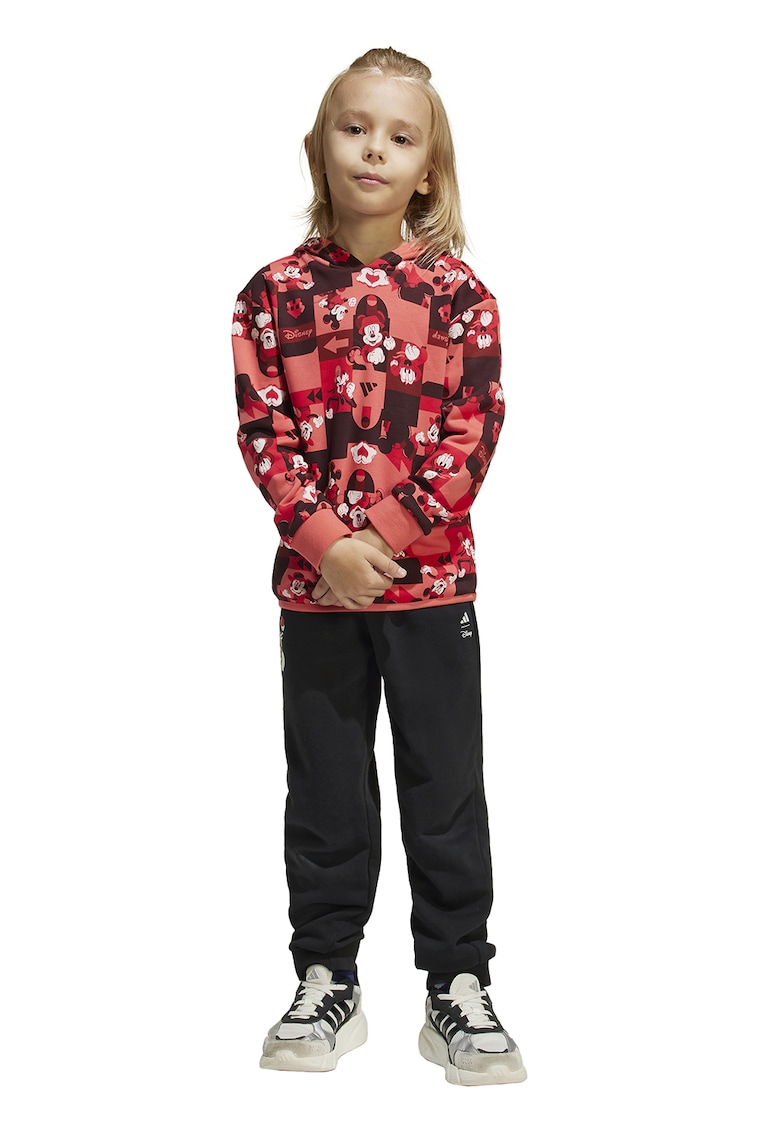 Спортен екип с качулка и принт adidas Sportswear