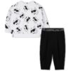 Спортен екип с лого KARL LAGERFELD KIDS